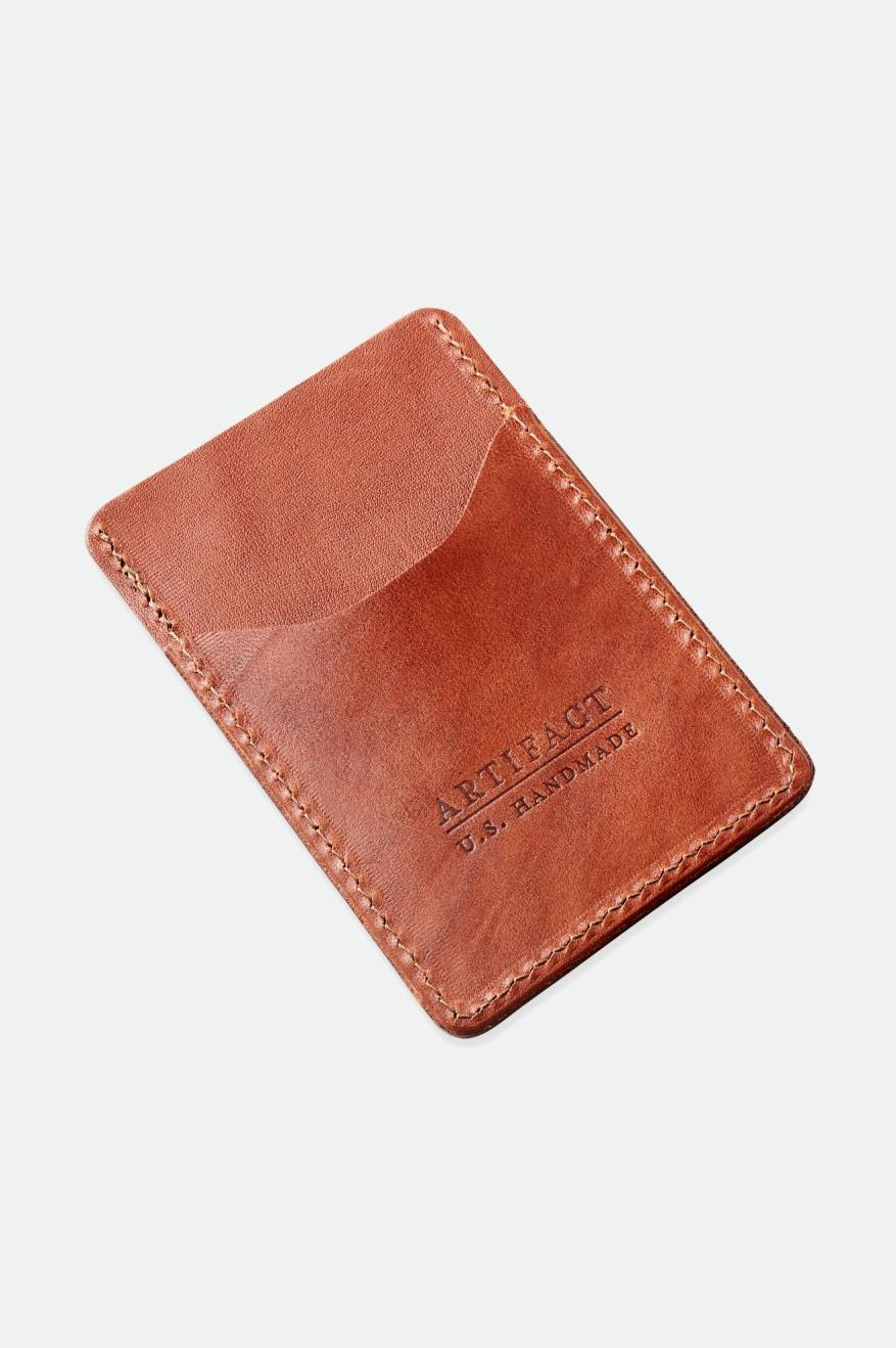 Accesorios Brixton Artifact Cuero Card Holder Wallet Unisex Marrom | ZFJTRW901