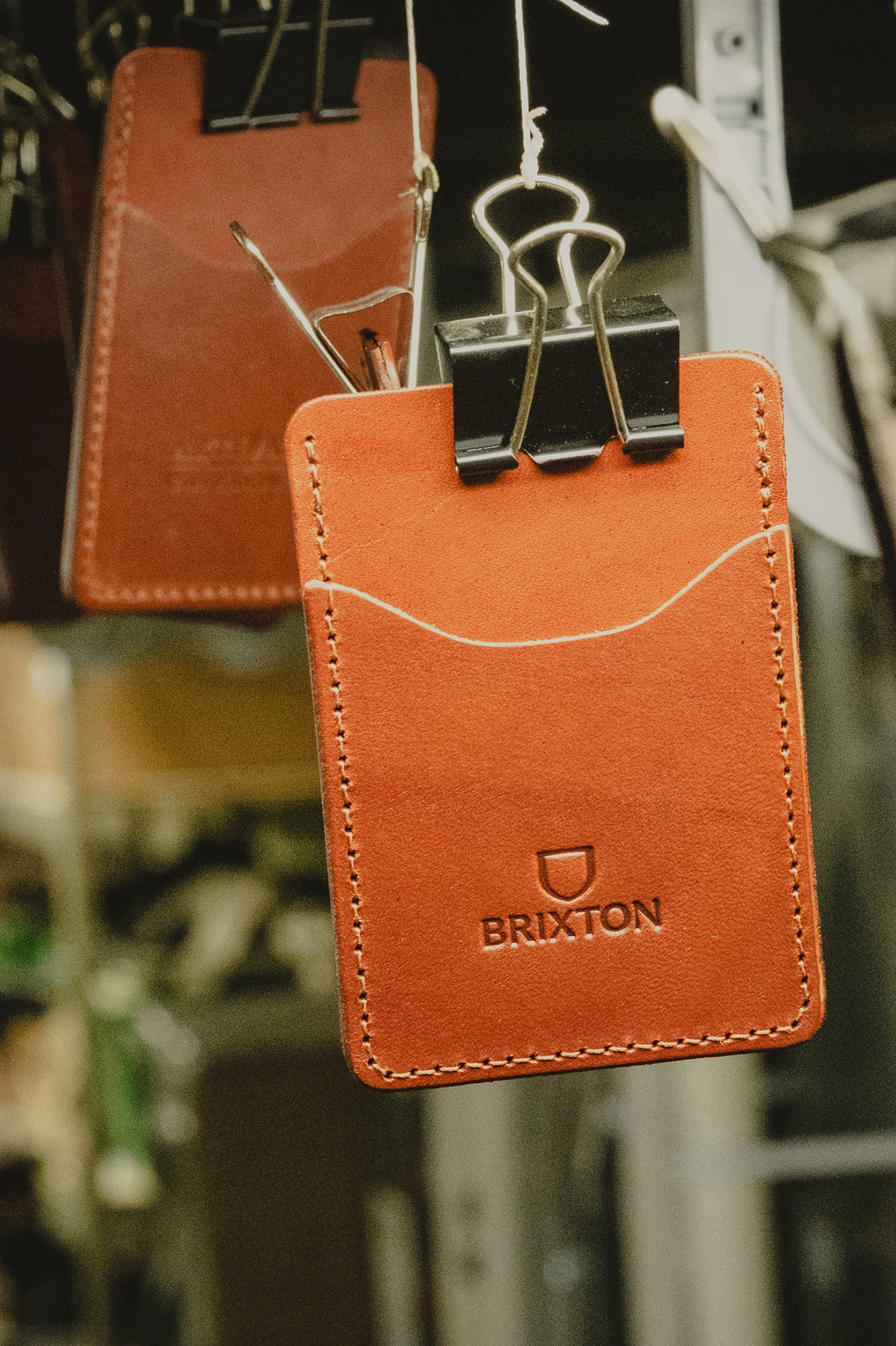 Accesorios Brixton Artifact Cuero Card Holder Wallet Unisex Marrom | ZFJTRW901