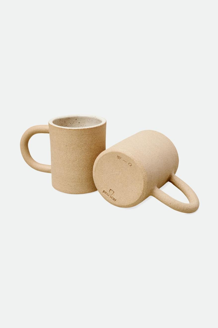 Accesorios Brixton O-M Hand Crafted Cerámico Mug Unisex Beige | QKDVZG197