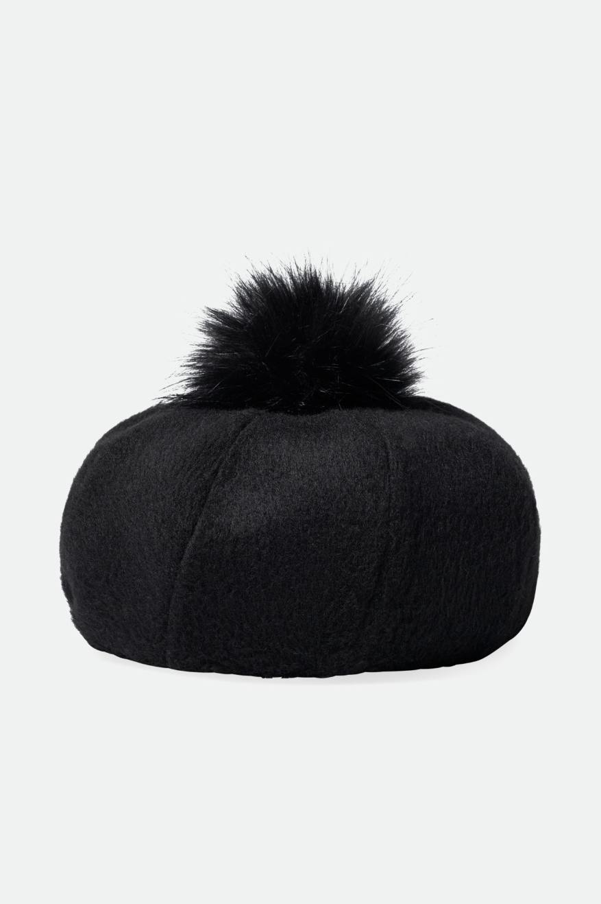 Boinas Brixton Natalie Oversized Pom Mujer Negros | PRKULF423