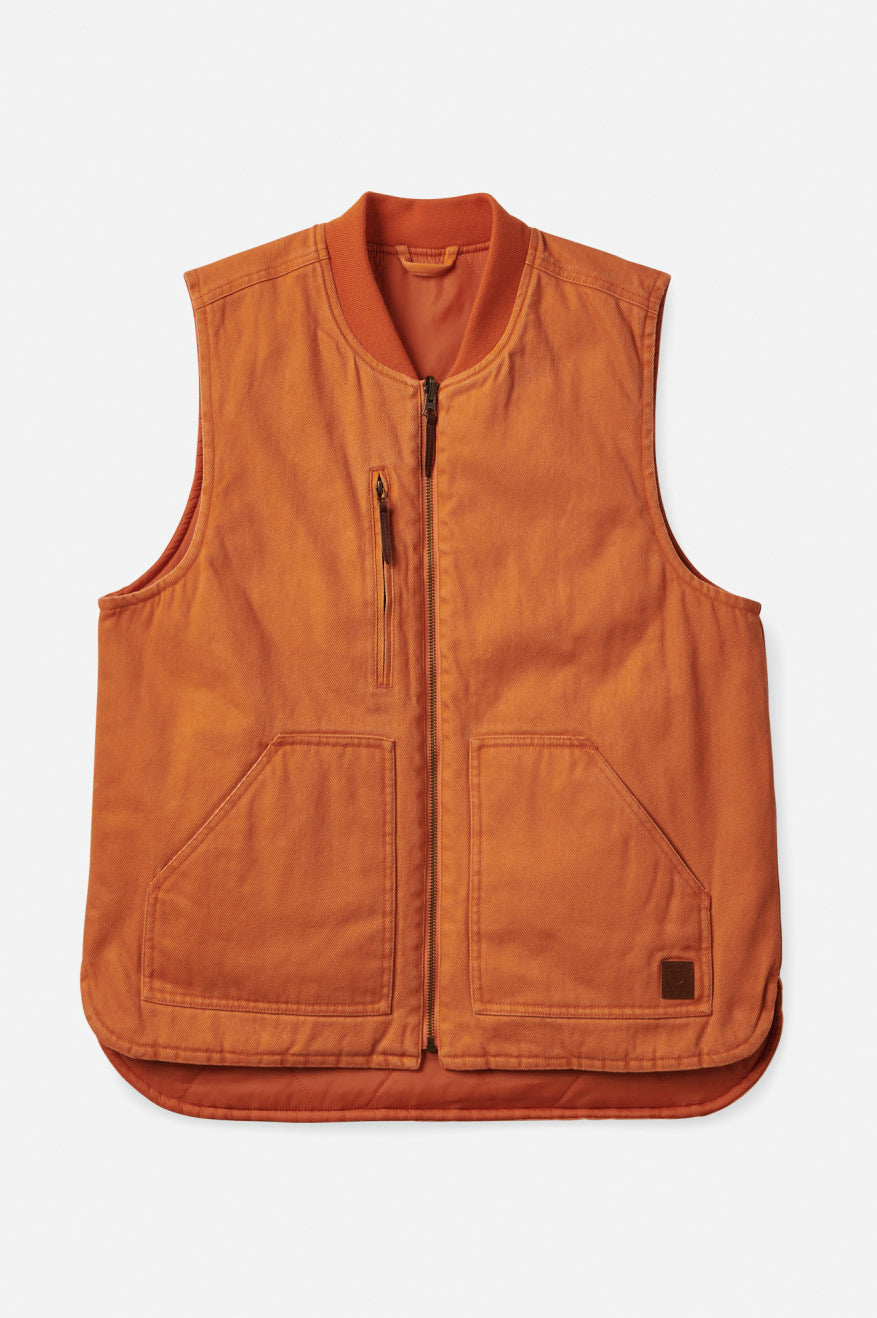 Chaquetas Brixton Abraham Reversible Vest Hombre Naranjas | TCWYLD673