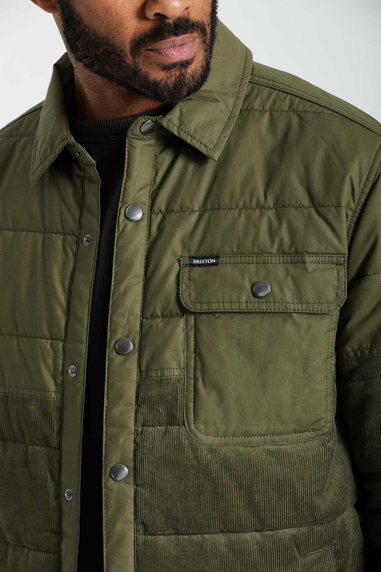 Chaquetas Brixton Cass Hombre Verde Oliva | SWKEQI672