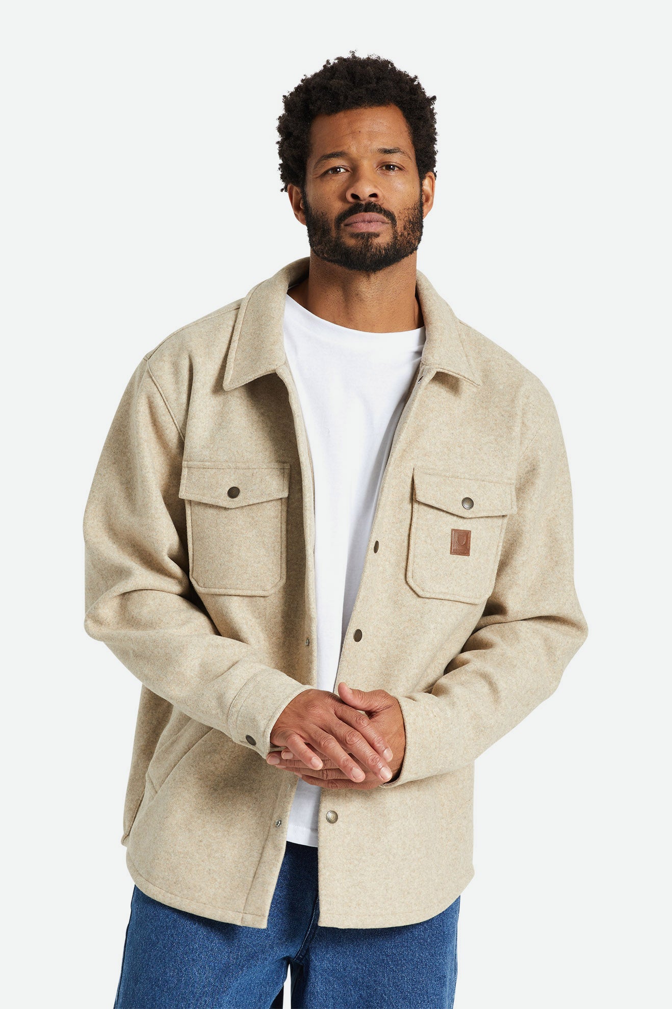 Chaquetas Brixton Durham Reserve Hombre Beige | RBYJIV647