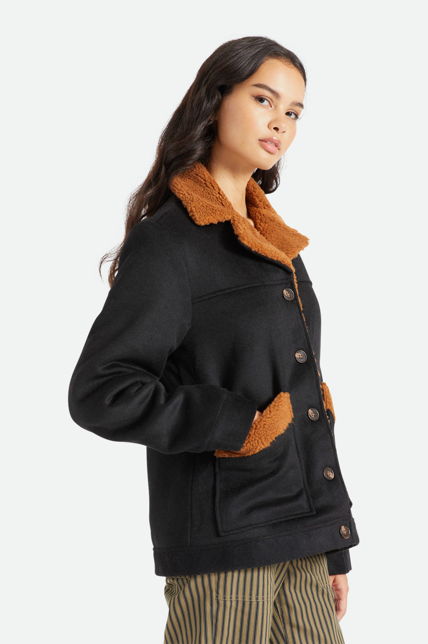 Chaquetas Brixton Nouvelle Mujer Negros | NBGJXC702