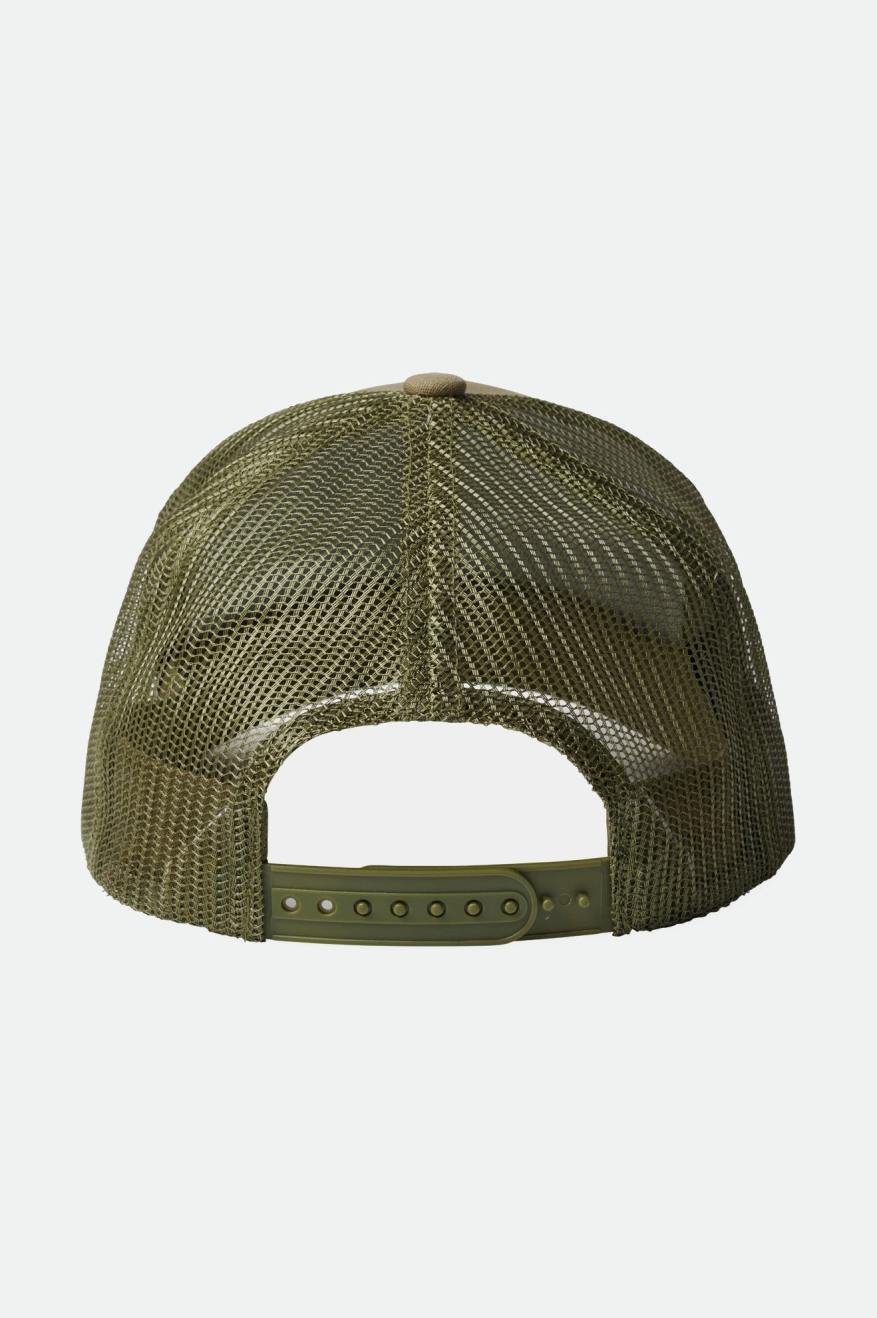 Gorras Brixton Alpha Block NetPlus C MP Mesh Cap Hombre Verde Oliva | DVCOKL269