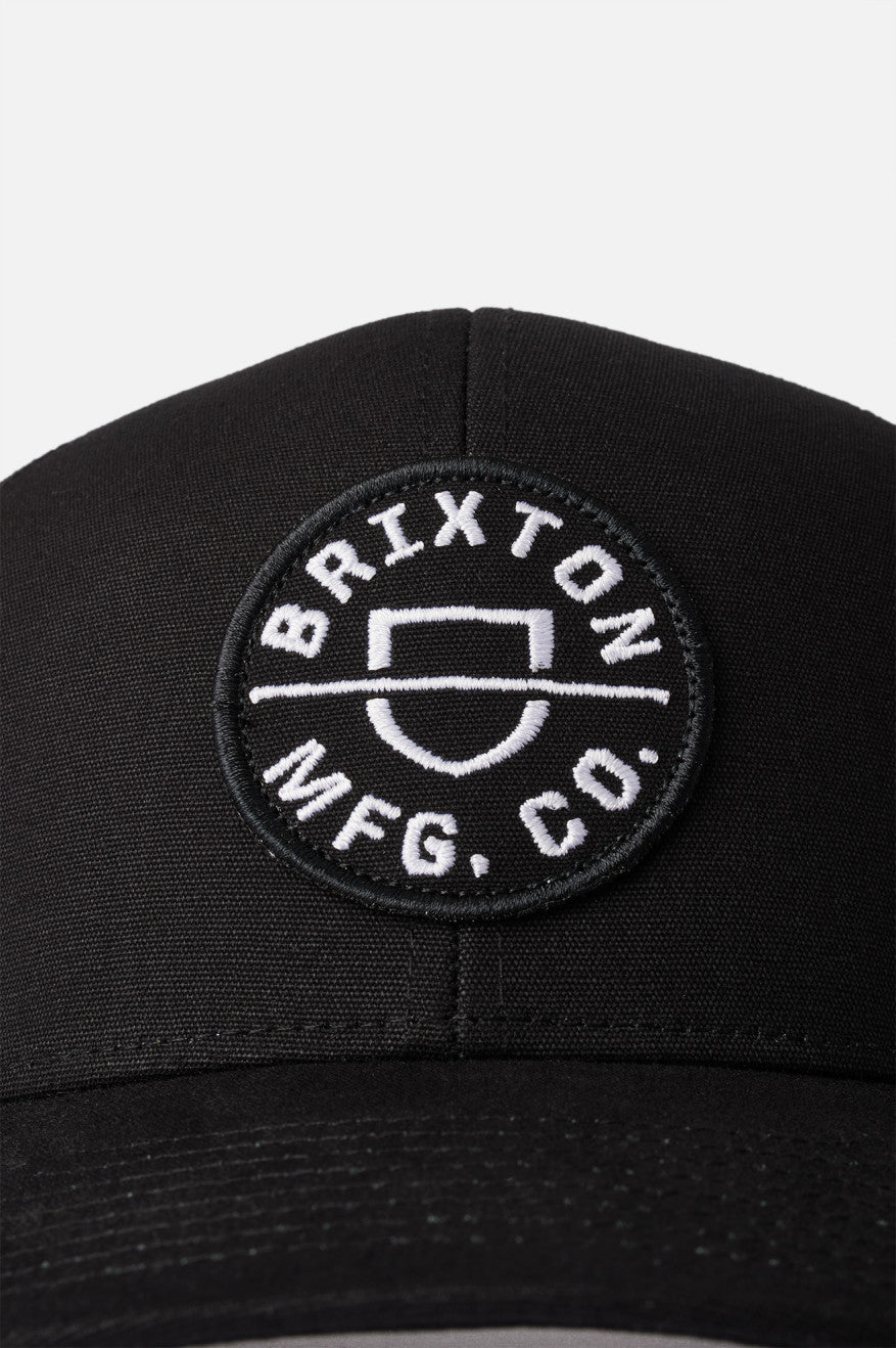 Gorras Brixton Crest NetPlus MP Trucker Hat Hombre Negros | IMCRUP089