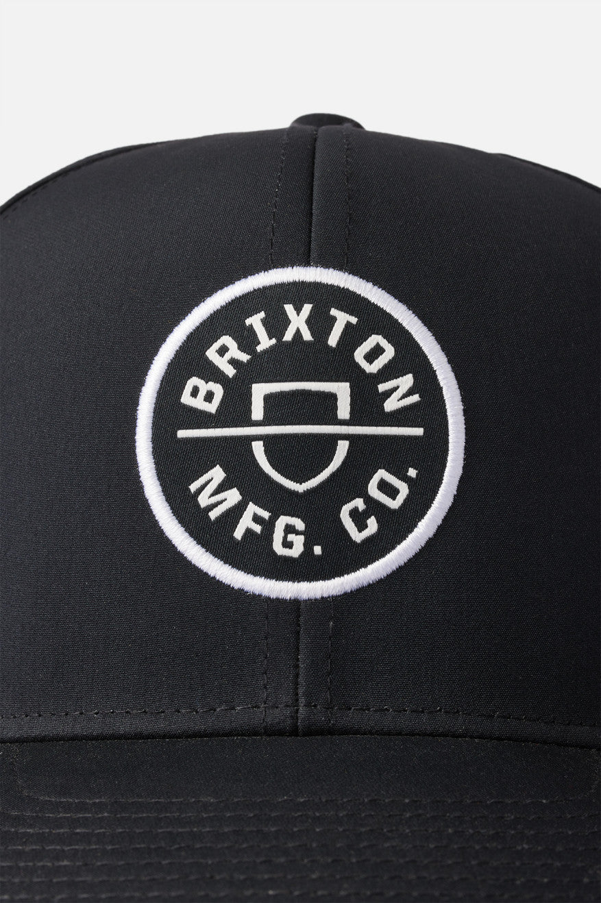 Gorras Brixton Crest Netplus MP Hombre Negros | RYGIKS210