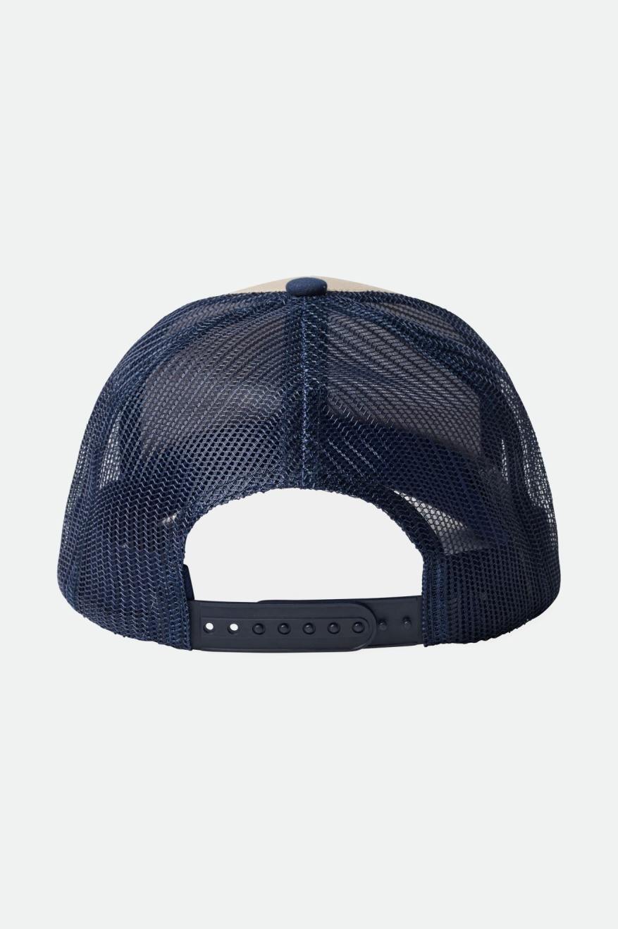 Gorras Brixton Rival Stamp NetPlus MP Trucker Hat Hombre Azul Marino | YEIVLK126