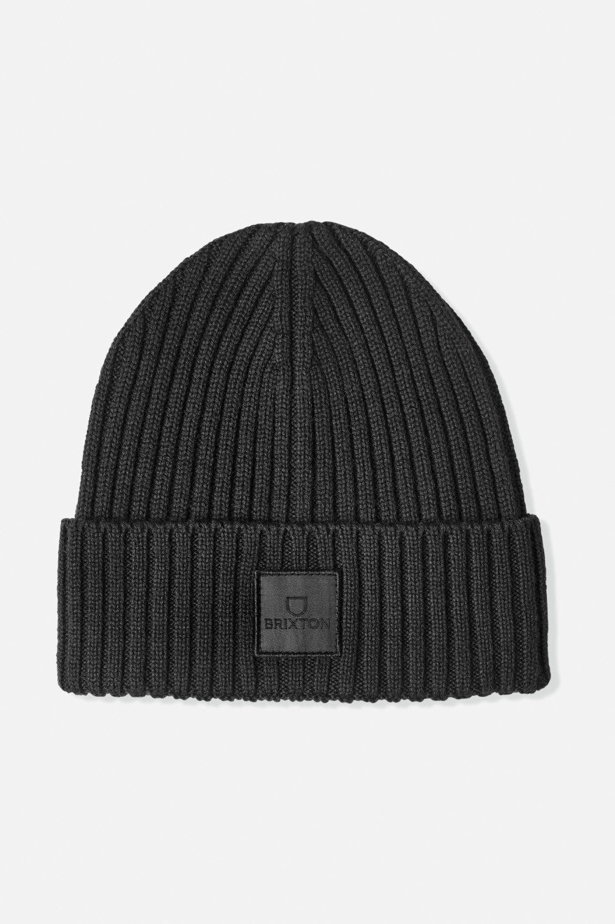 Gorros Brixton Alpha Square Merino Lana Mujer Negros | KAXJGY632