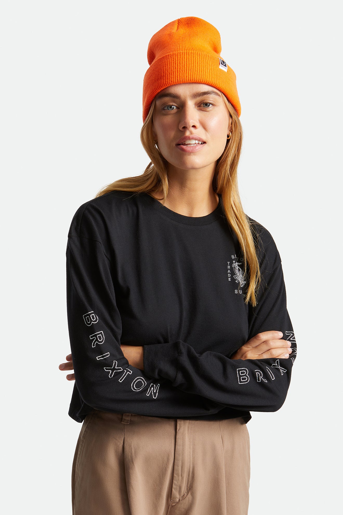 Gorros Brixton Harbor Beta Watch Cap Mujer Naranjas | XMNPAO490