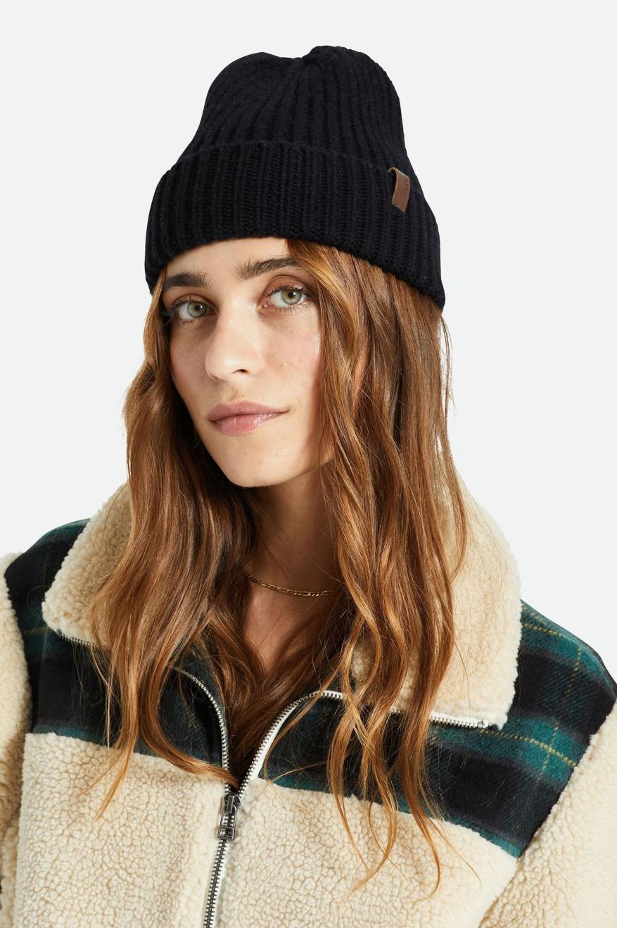 Gorros Brixton Heist Reserve Cashmere Mujer Negros | OSCPEL018