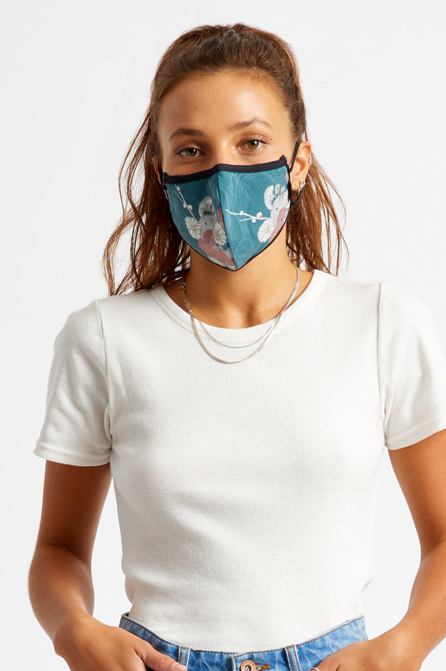 Mascarilla Brixton Antimicrobial 4-Way Stretch Unisex Verdes | ATDJHR384