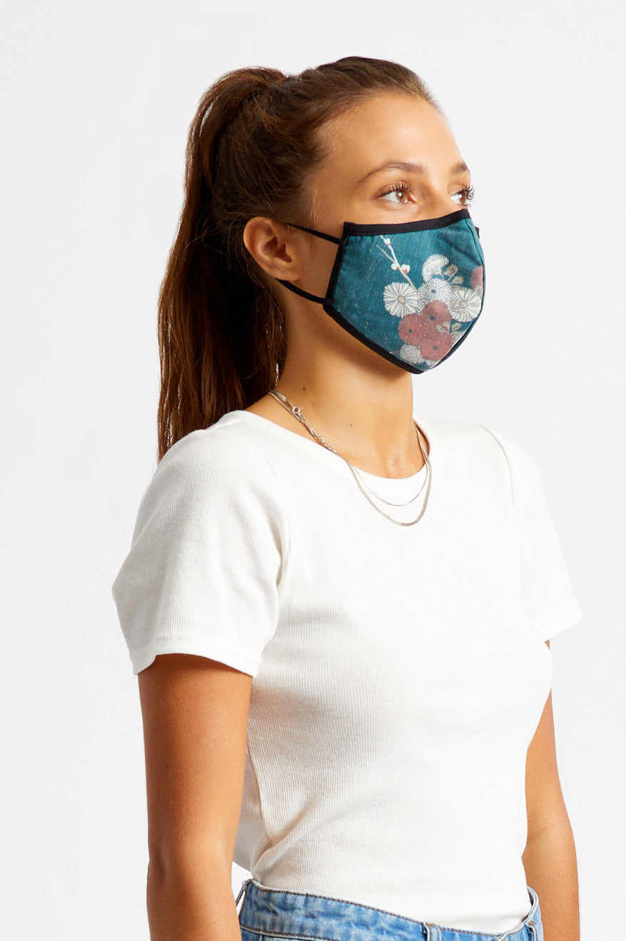 Mascarilla Brixton Antimicrobial 4-Way Stretch Unisex Verdes | ATDJHR384