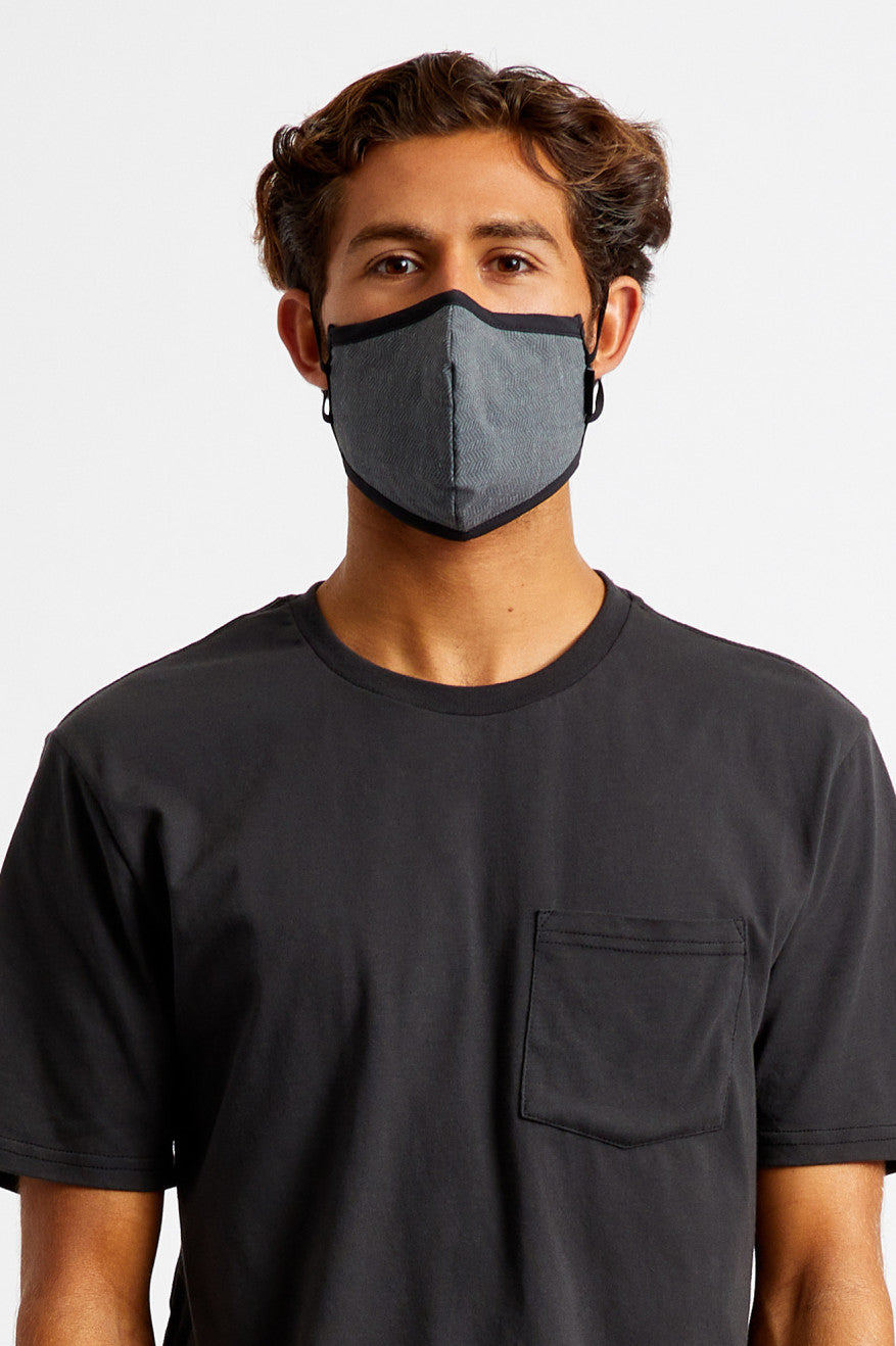 Mascarilla Brixton Antimicrobial 4-Way Stretch Unisex Negros | EJKQCF840