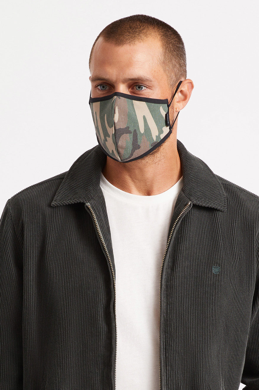 Mascarilla Brixton Antimicrobial 4-Way Stretch Unisex Camuflados | GUFEXD960