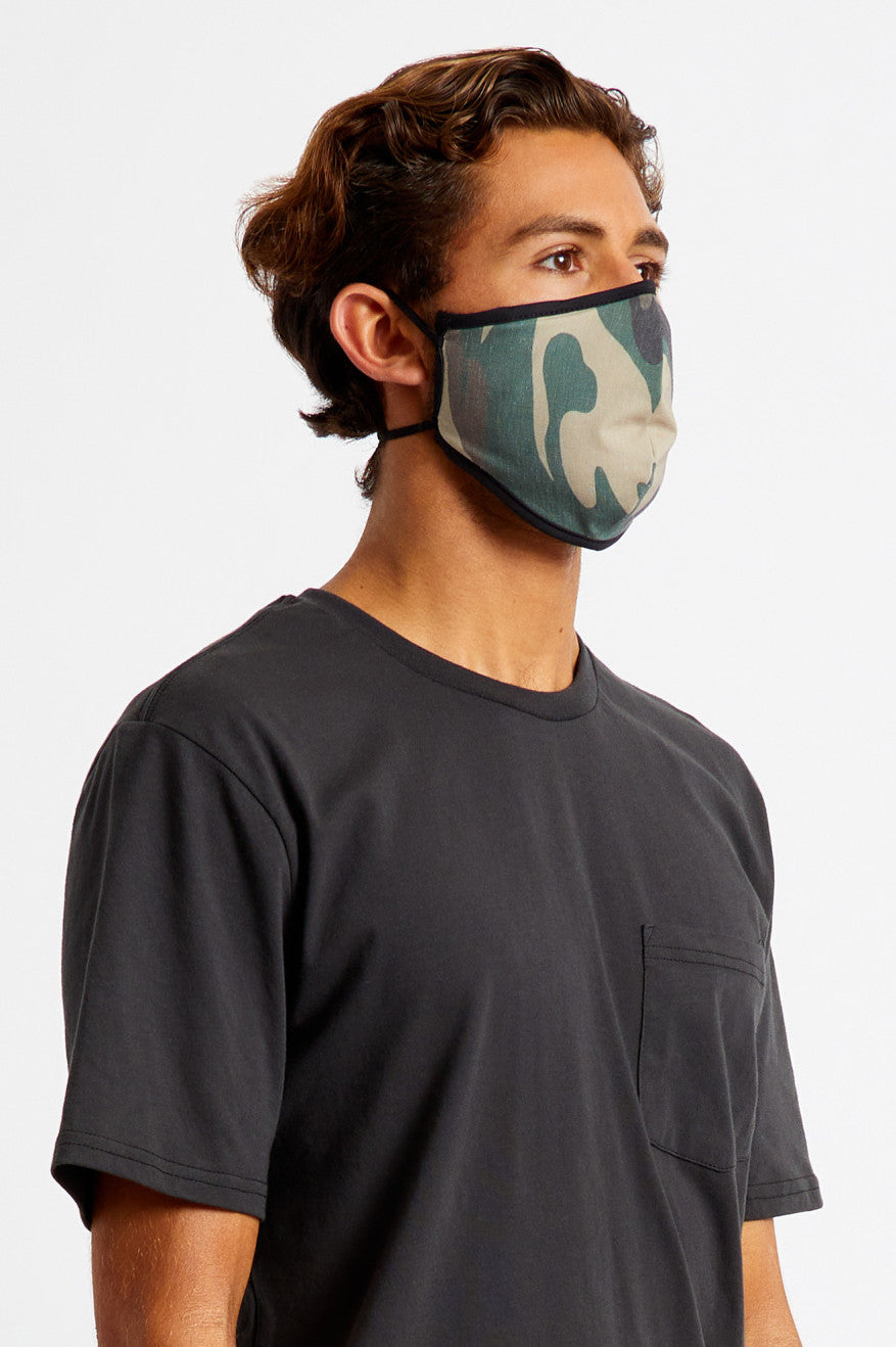 Mascarilla Brixton Antimicrobial 4-Way Stretch Unisex Camuflados | GUFEXD960