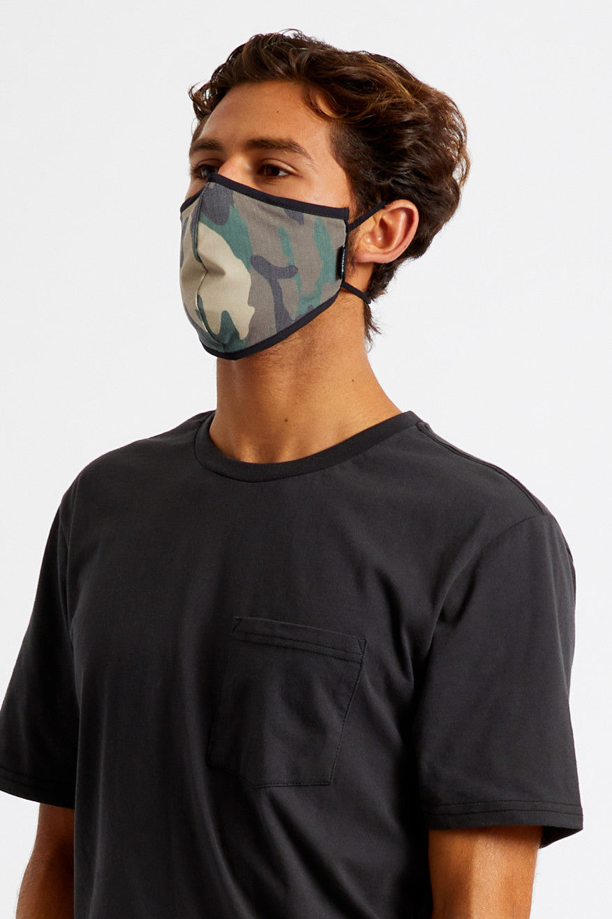 Mascarilla Brixton Antimicrobial 4-Way Stretch Unisex Camuflados | GUFEXD960