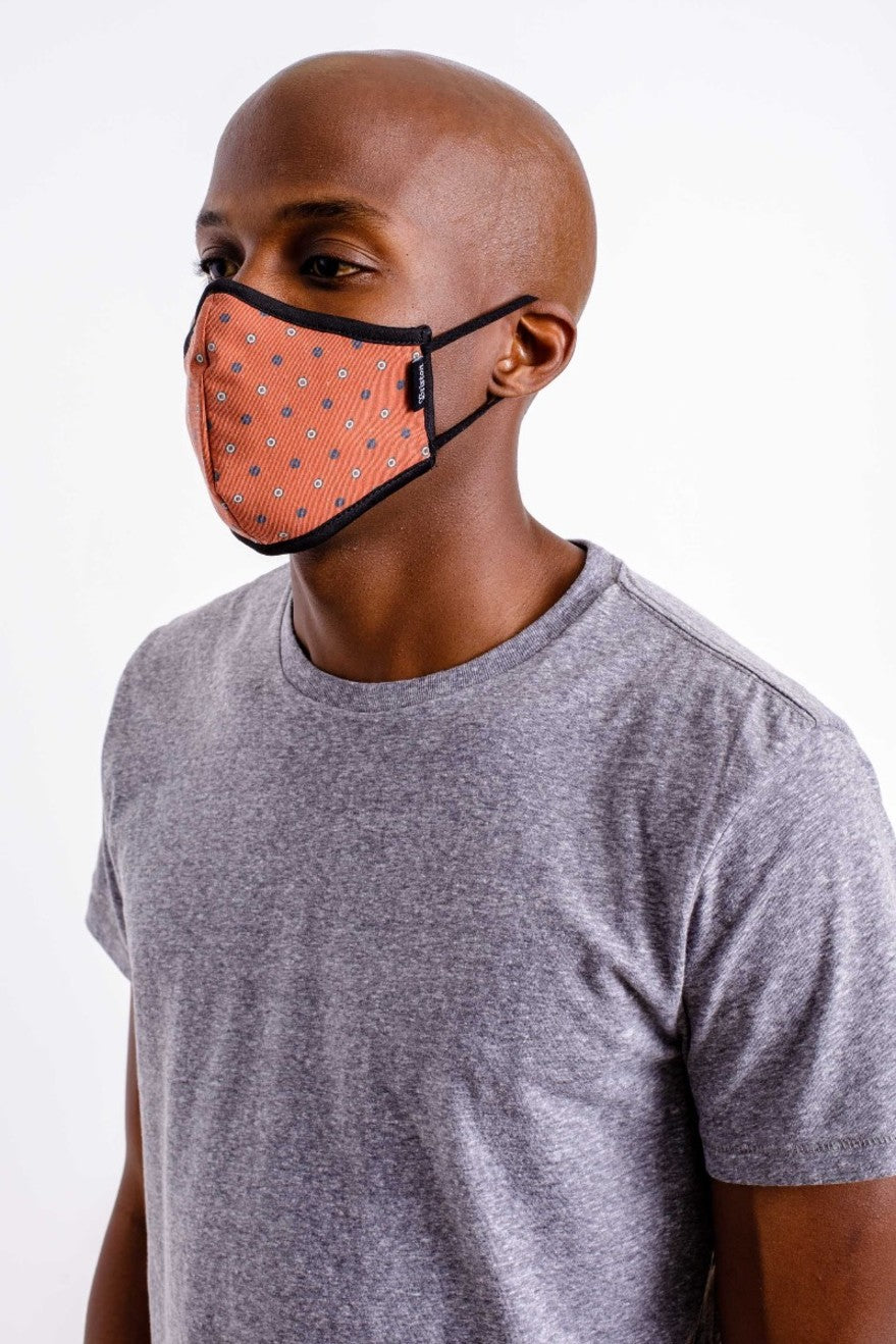 Mascarilla Brixton Antimicrobial 4-Way Stretch Unisex Rosas | QLBYOK647