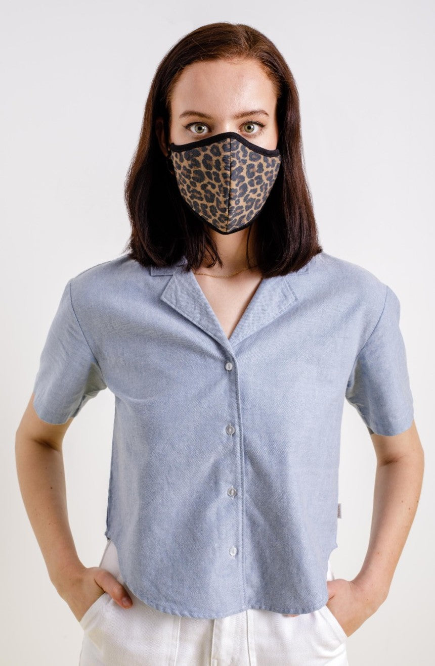 Mascarilla Brixton Antimicrobial 4-Way Stretch Unisex Leopardo | RSNWYL359