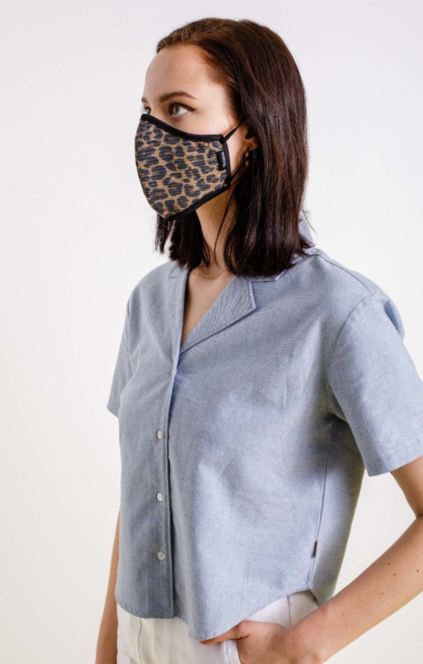 Mascarilla Brixton Antimicrobial 4-Way Stretch Unisex Leopardo | RSNWYL359