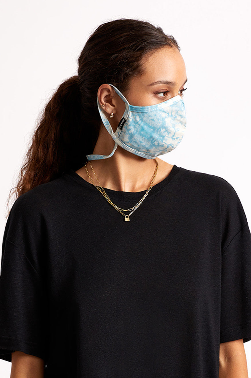 Mascarilla Brixton Everything Unisex Azules Naranjas Azules | AZCBIS905