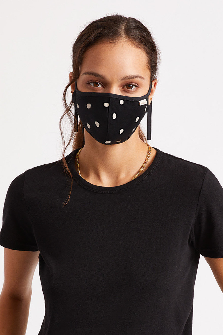 Mascarilla Brixton Ligeros Antimicrobial Unisex Negros | HUDECP768