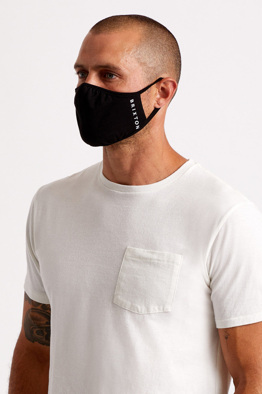 Mascarilla Brixton Tee Unisex Negros | AKWREV376