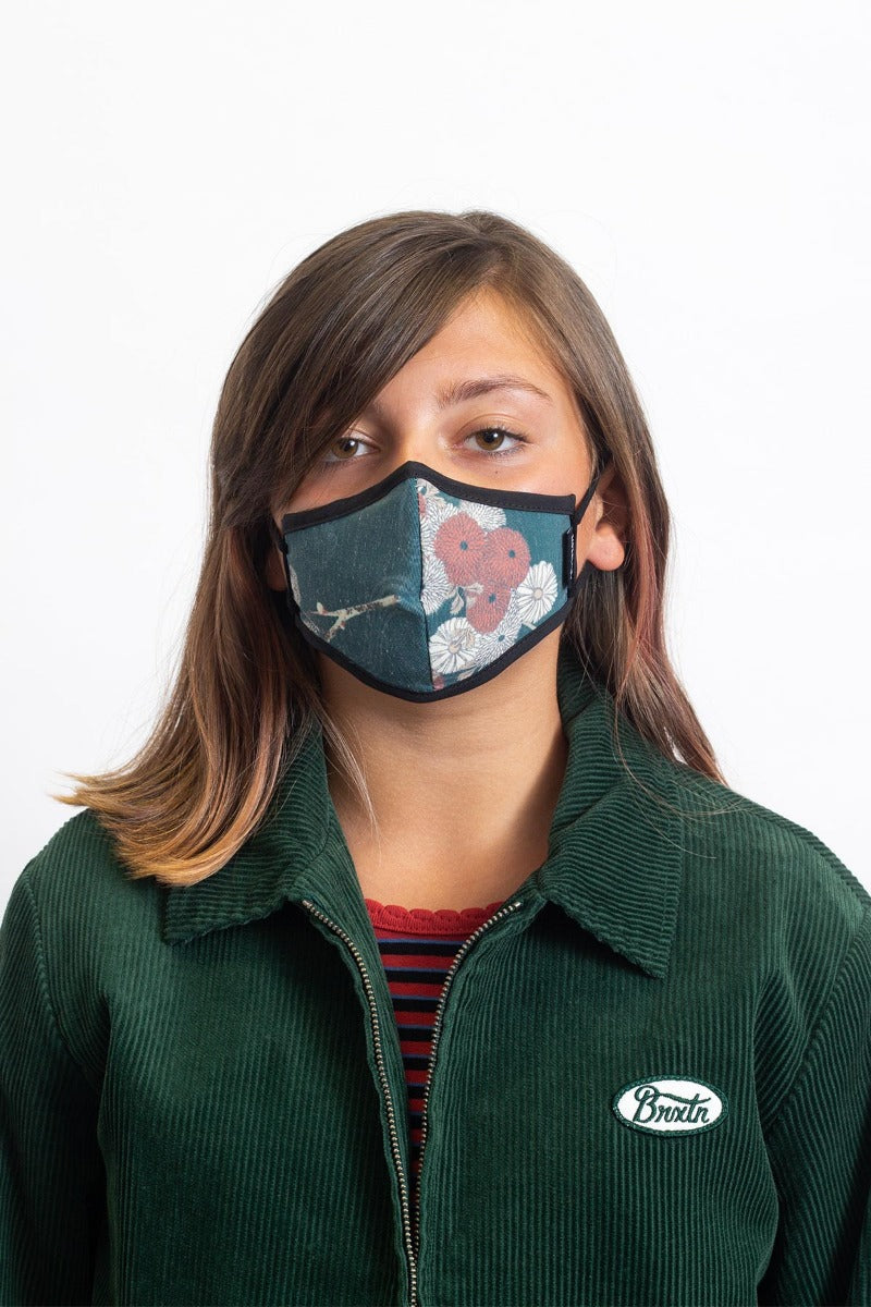 Mascarilla Brixton Youth Antimicrobial Unisex Verdes | BZMNWX081