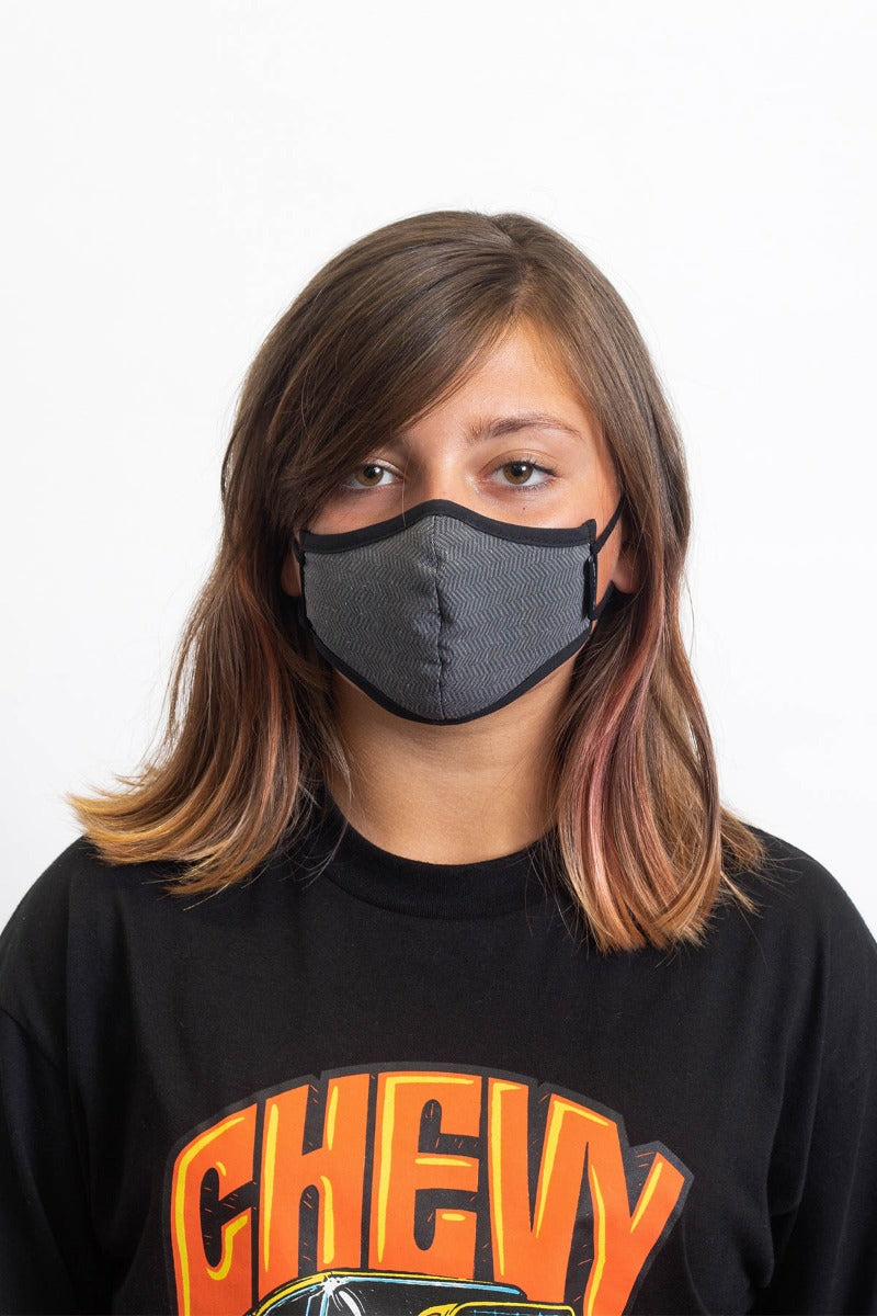 Mascarilla Brixton Youth Antimicrobial Unisex Negros | DAXSTL316