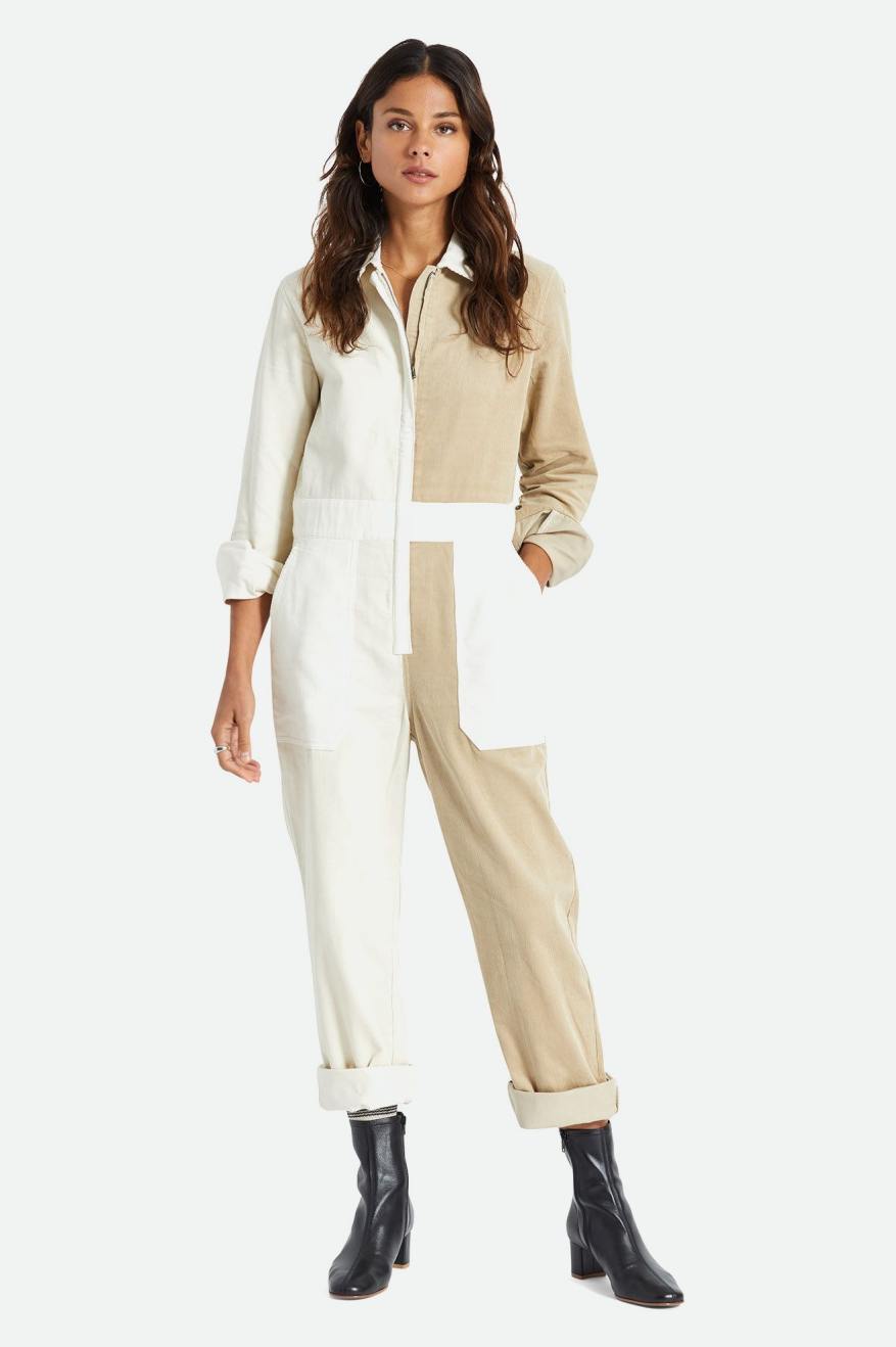 Mono Brixton Mersey Coverall Mujer Amarillos Claro | PYHJVR395