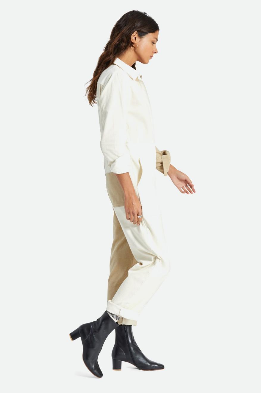 Mono Brixton Mersey Coverall Mujer Amarillos Claro | PYHJVR395