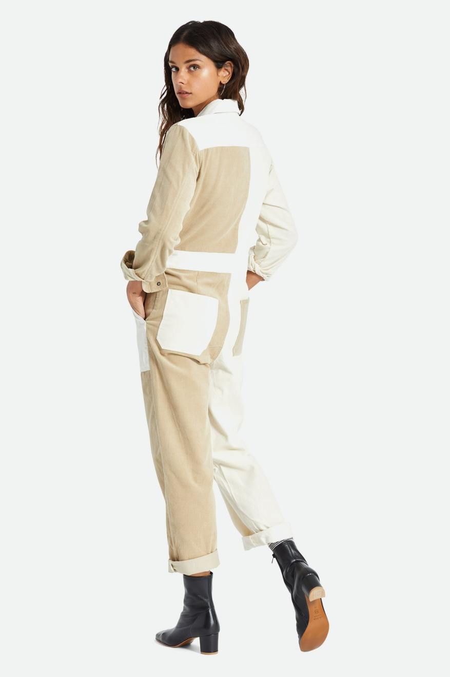 Mono Brixton Mersey Coverall Mujer Amarillos Claro | PYHJVR395