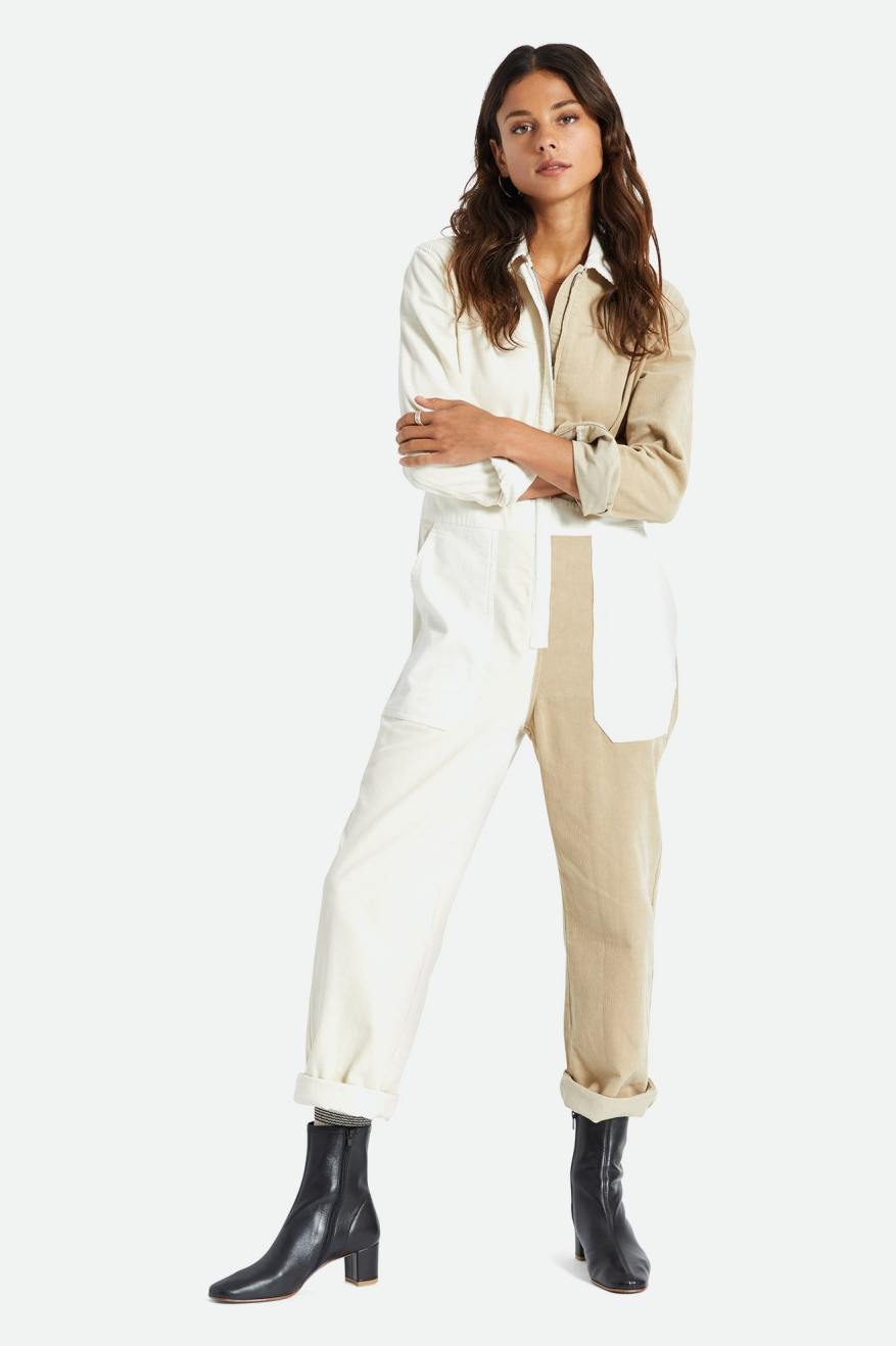 Mono Brixton Mersey Coverall Mujer Amarillos Claro | PYHJVR395