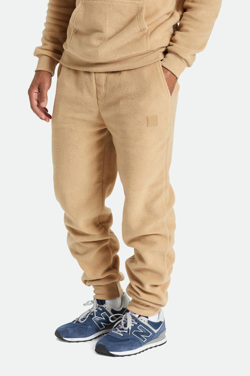 Pantalones Brixton Blanket Fleece Jogger Hombre Beige | GMRVJX351