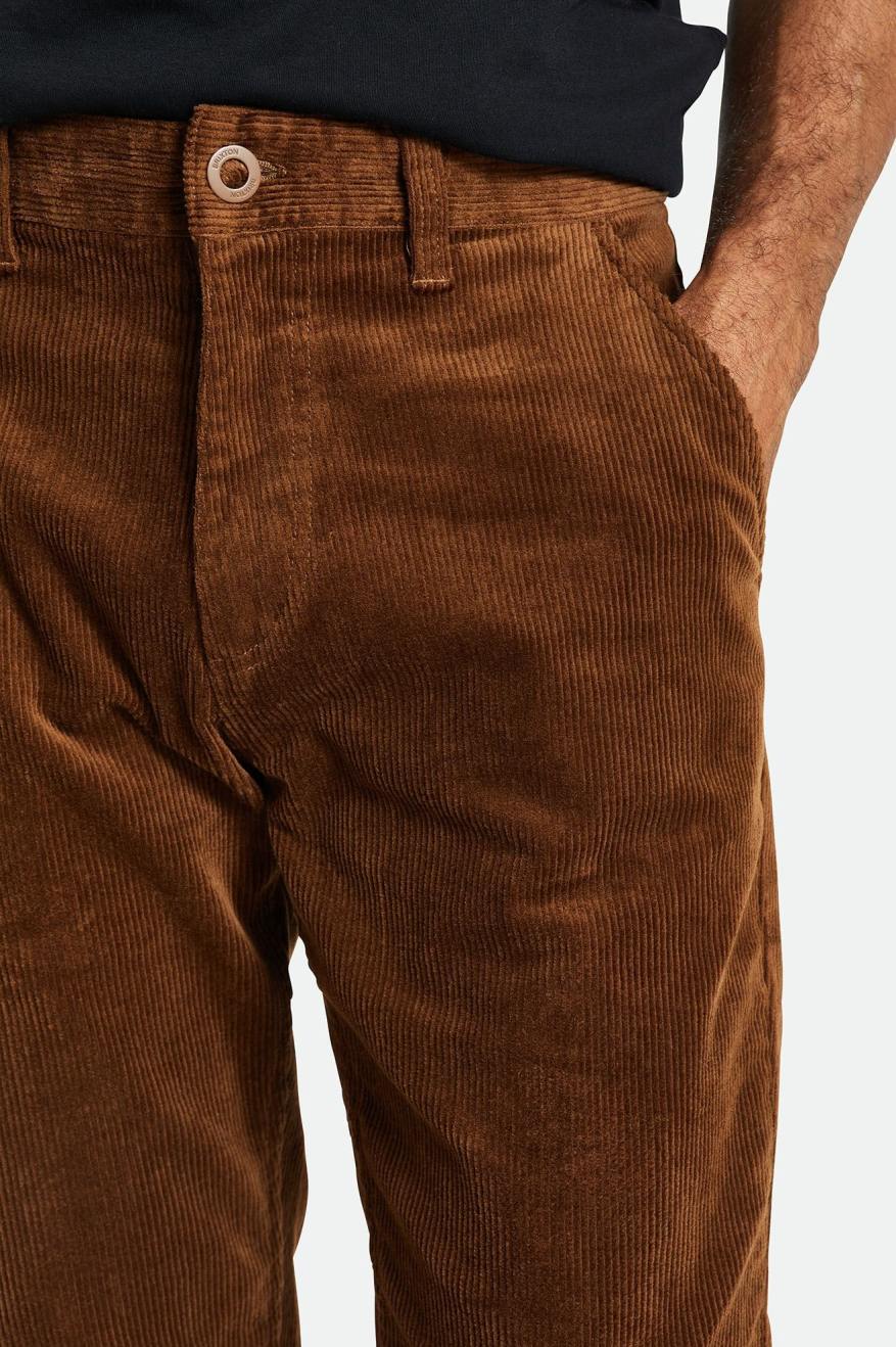 Pantalones Brixton Choice Chino Regular Hombre Marrom | CADNJY097