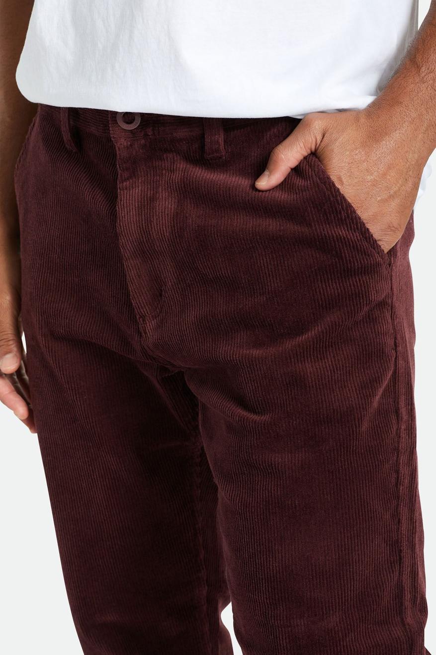 Pantalones Brixton Choice Chino Regular Hombre Rojos | FIMVUQ658