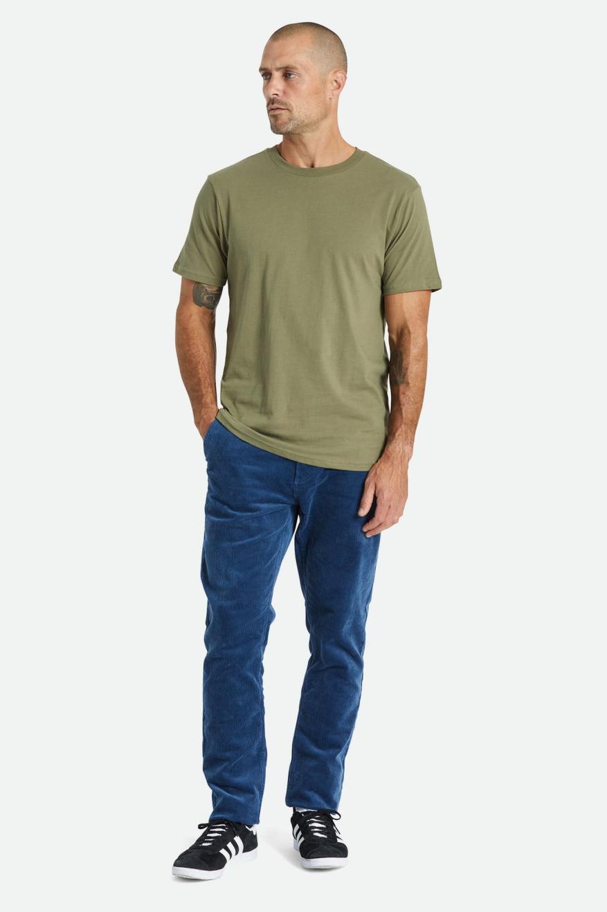 Pantalones Brixton Choice Chino Regular Hombre Azules | ORJGUB268