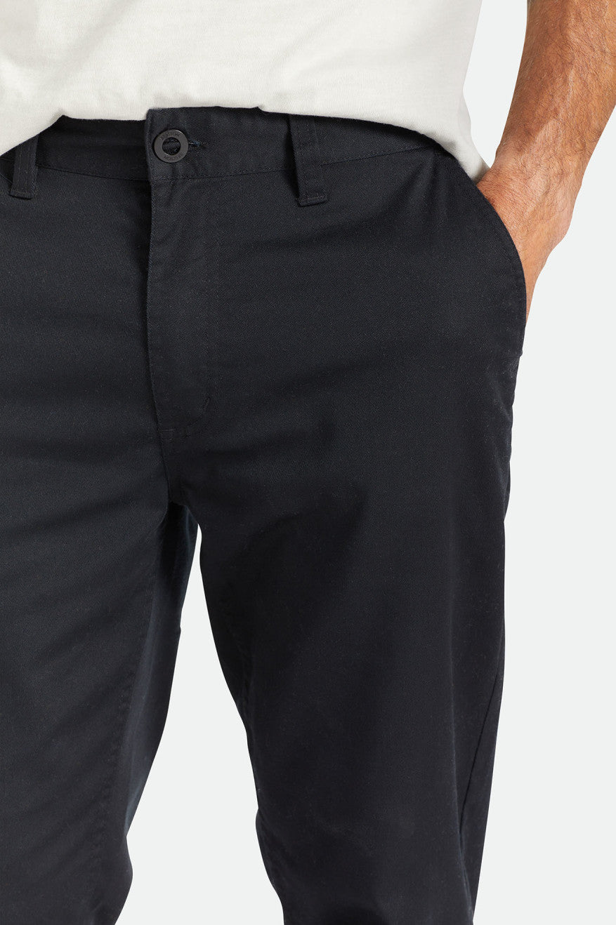 Pantalones Brixton Choice Chino Regular Hombre Negros | ZMLUDR896