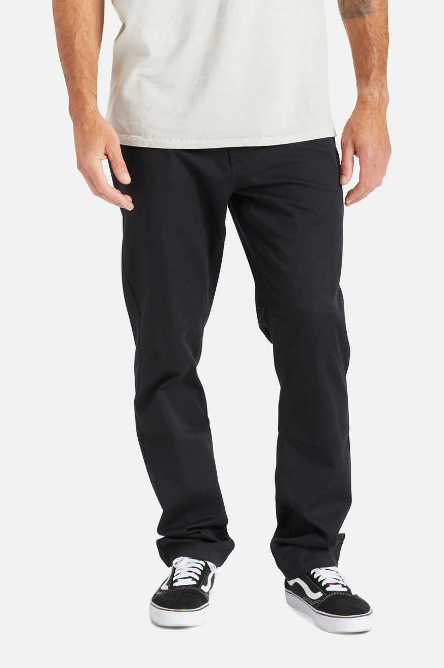 Pantalones Brixton Choice Chino Regular Hombre Negros | ZMLUDR896