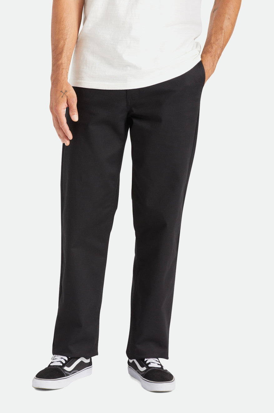 Pantalones Brixton Choice Chino Relaxed Hombre Negros | YVLBDN396