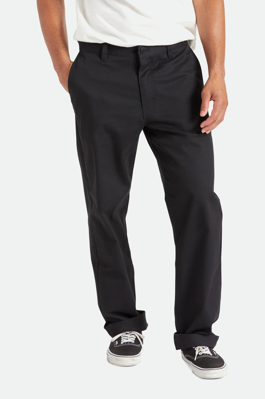 Pantalones Brixton Choice Chino Relaxed Hombre Negros | YVLBDN396