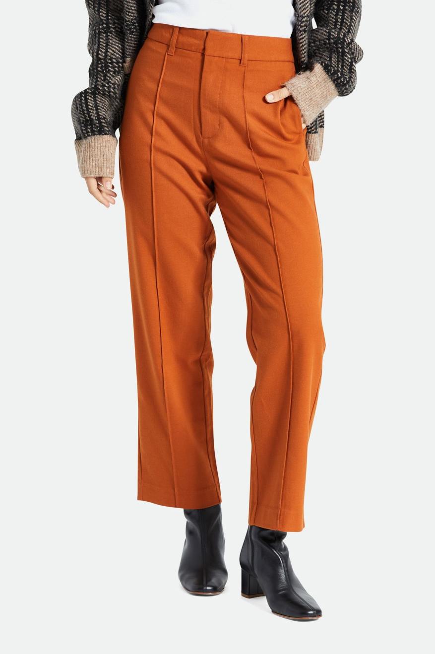 Pantalones Brixton Retro Trouser Mujer Naranjas | FRCZWE701