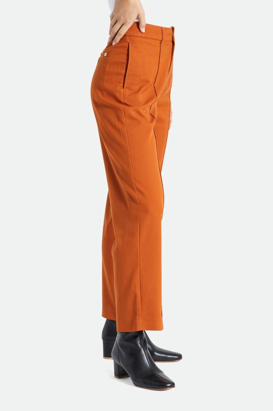 Pantalones Brixton Retro Trouser Mujer Naranjas | FRCZWE701