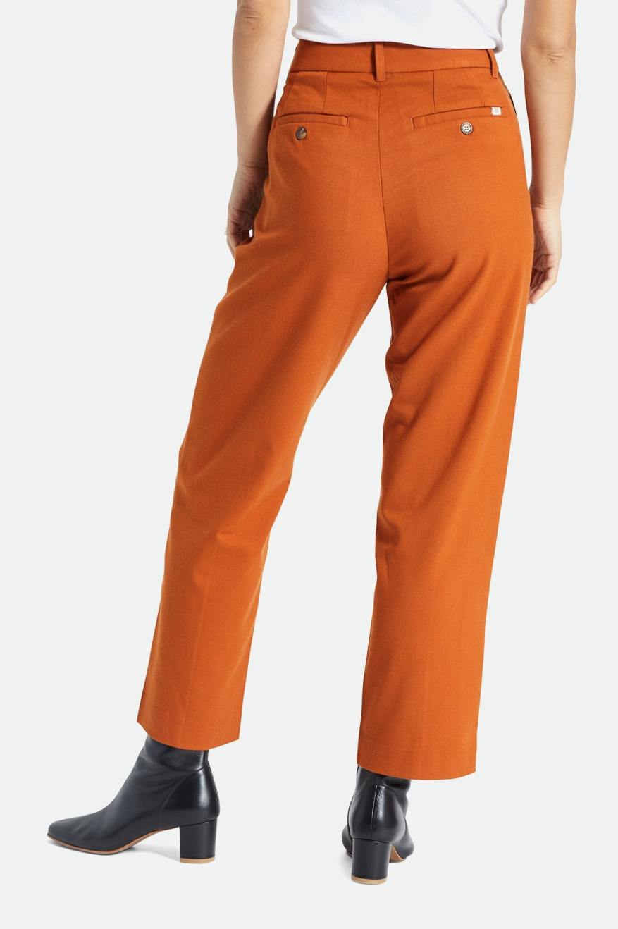 Pantalones Brixton Retro Trouser Mujer Naranjas | FRCZWE701