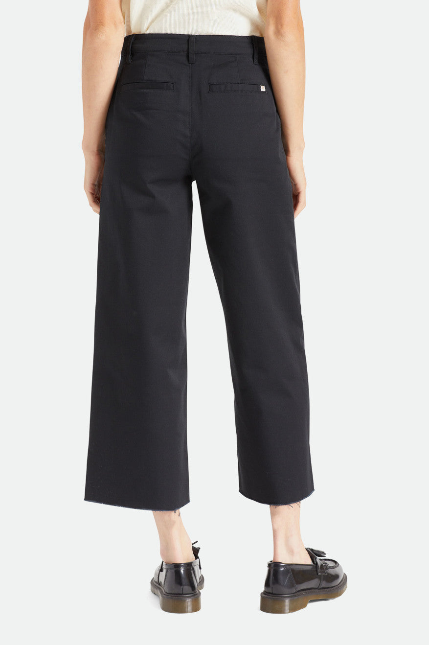 Pantalones Brixton Victory Anchos Leg Mujer Negros | TPKUZS830