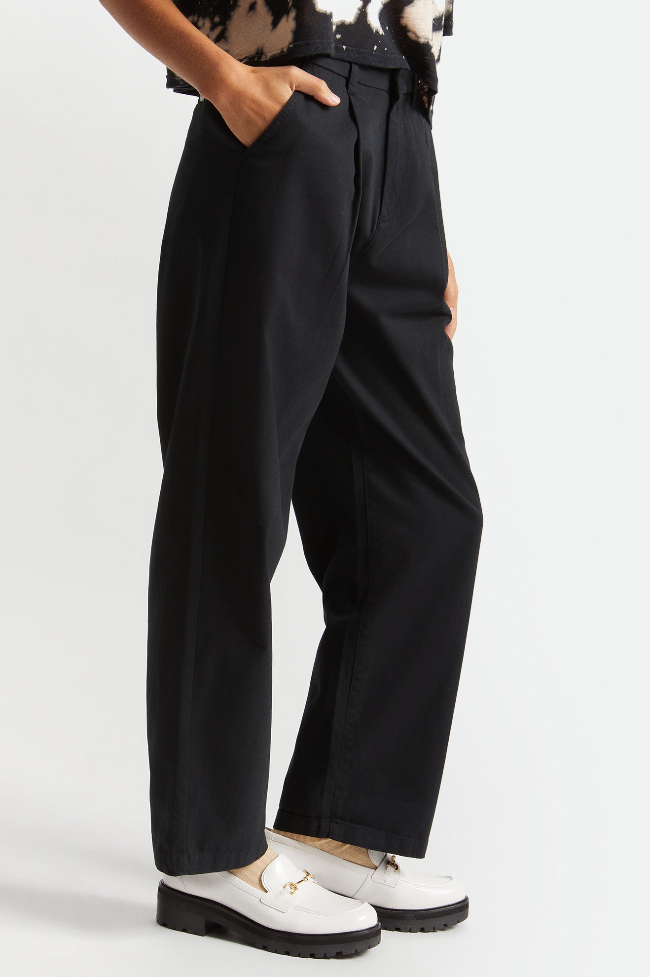 Pantalones Brixton Victory Trouser Mujer Negros | QSCIRU217