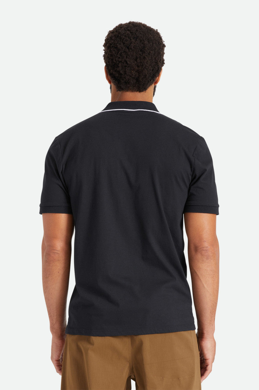 Prendas De Punto Brixton Proper S/S Polo Hombre Negros | ILMRDP571