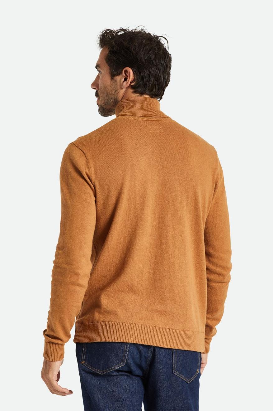 Prendas De Punto Brixton Reserve Cashmere L/S Turtleneck Hombre Marrom | ZDJILO573