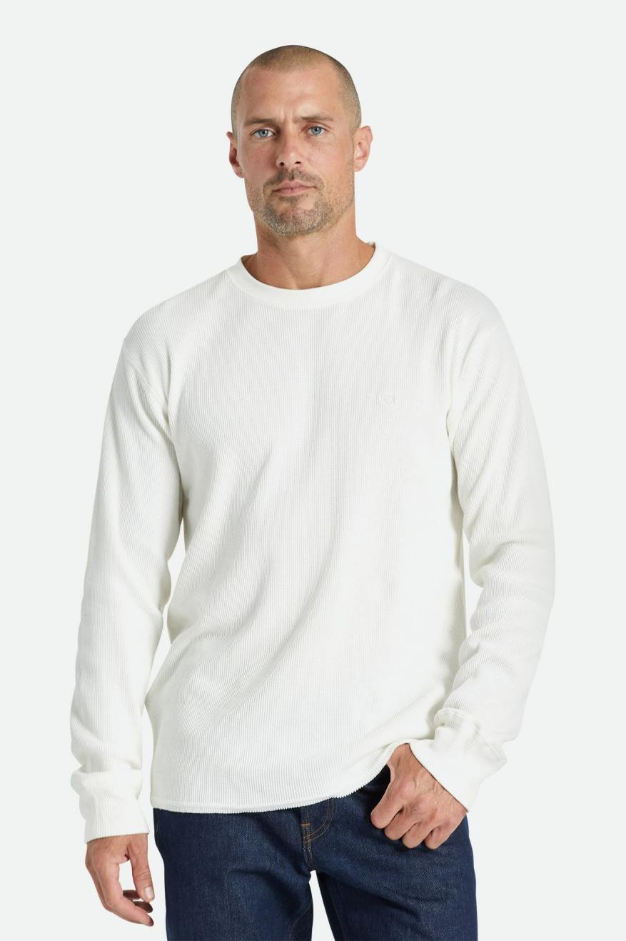 Prendas De Punto Brixton Reserve Thermal L/S Hombre Blancos | CFUMOQ736