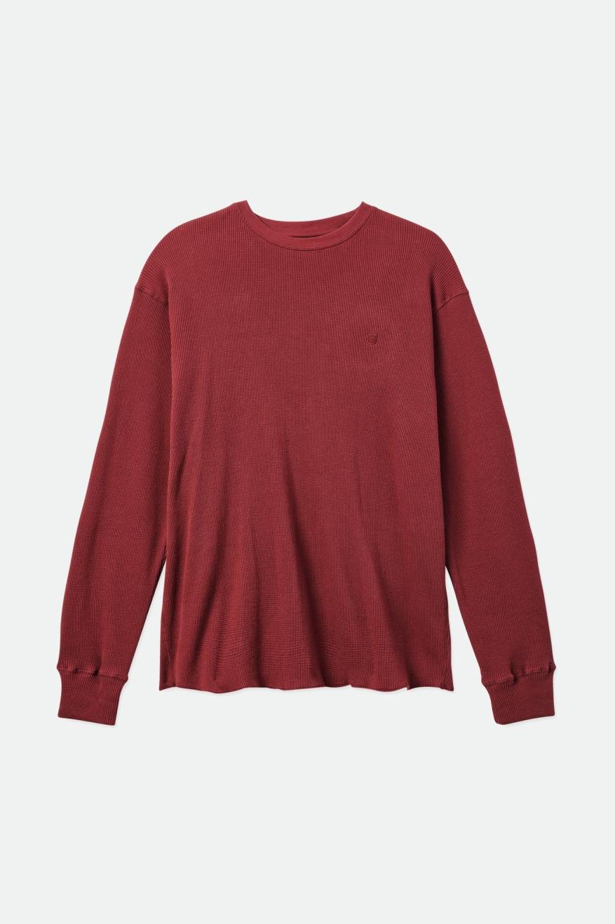 Prendas De Punto Brixton Reserve Thermal L/S Hombre Rojos | QTSAKZ829